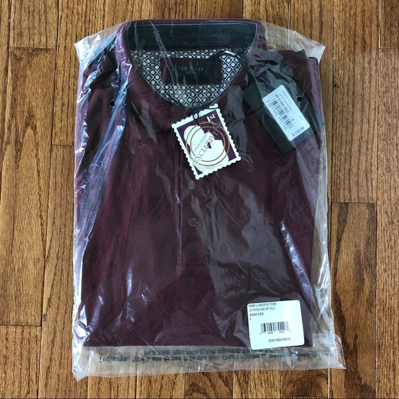 Ted Baker Longfiz Slim Fit Ribstart Polo - Picture 3 of 5